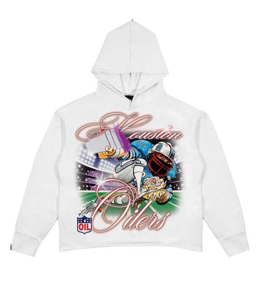 Houston Oilers White Hoodie
